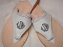 White on White Palm Beach Sandals White on White  Apparel & Accessories > Shoes > Sandals > Thongs & Flip-Flops