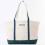 personalized+navy+plaid+large+classic+tote