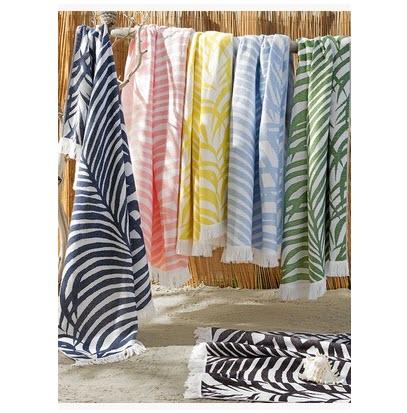 Matouk Personalized Zebra Palm Beach Towel   Home & Garden > Linens & Bedding > Towels > Beach Towels