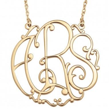 Ivy Monogram Necklace  Apparel & Accessories > Jewelry > Necklaces