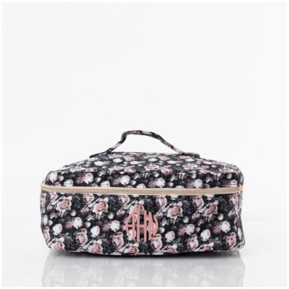 Monogrammed Vintage Rose Train Case  Luggage & Bags > Train Cases