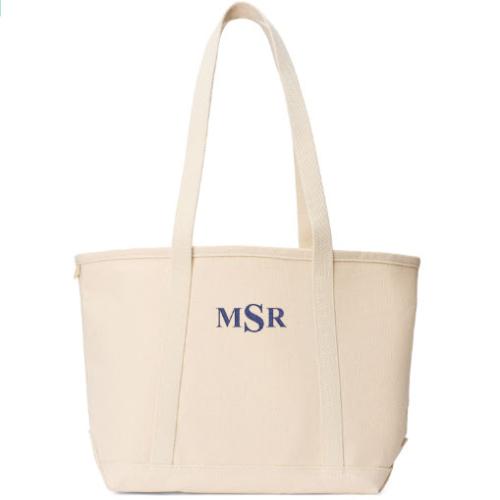 Personalized Axel Canvas Tote Monogrammed Structured Tote  Luggage & Bags > Shopping Totes