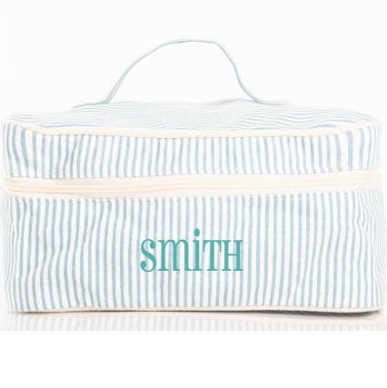 Monogrammed Stripes Train Case  Luggage & Bags > Train Cases